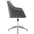  Scaun de birou pivotant, gri deschis, material textil