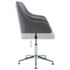  Scaun de birou pivotant, gri deschis, material textil