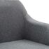  Scaun de birou pivotant, gri deschis, material textil
