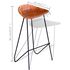  Set mobilier de bar, 5 piese, lemn reciclat și piele naturală