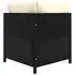  Set mobilier de grădină cu perne, 6 piese, negru, poliratan