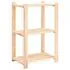  Etajere cu 3 niveluri, 2 buc., 60x38x90 cm, pin masiv, 150 kg