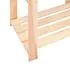  Etajere cu 3 niveluri, 2 buc., 60x38x90 cm, pin masiv, 150 kg