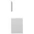  Set mobilier de baie, alb extralucios, lemn prelucrat