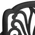  Set mobilier bistro, 5 piese, negru, aluminiu turnat