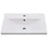  Set mobilier de baie, alb, lemn prelucrat