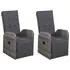  Set mobilier de grădină, 5 piese, gri