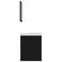  Set mobilier de baie, negru, lemn prelucrat