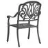  Set mobilier bistro, 5 piese, negru, aluminiu turnat