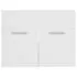  Set mobilier de baie, alb, lemn prelucrat