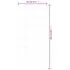  Ușă glisantă cu set feronerie, 90x205 cm, sticlă ESG/aluminiu