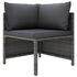  Set mobilier de grădină cu perne, 9 piese, gri, poliratan