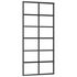  Ușă glisantă cu set feronerie, 90x205 cm, sticlă ESG/aluminiu