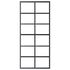  Ușă glisantă cu set feronerie, 90x205 cm, sticlă ESG/aluminiu