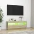  Comodă TV cu lumini LED, stejar sonoma, 100x35x40 cm