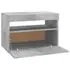  Comodă TV cu lumini LED, gri beton, 60x35x40 cm