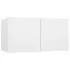  Dulapuri TV suspendate, 3 buc., alb, 60x30x30 cm