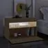  Comodă TV cu lumini LED, stejar Sonoma, 60x35x40 cm