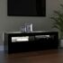  Comodă TV cu lumini LED, negru, 120x35x40 cm