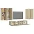  Set de dulapuri TV, 6 piese, stejar sonoma, lemn prelucrat