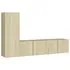  Set de dulapuri TV, 3 piese, stejar sonoma, lemn prelucrat