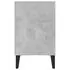  Comodă TV cu picioare metalice, gri beton, 103,5x30x50 cm