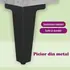  Comodă TV cu picioare metalice, gri beton, 103,5x30x50 cm
