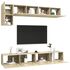  Set de dulapuri TV, 5 piese, stejar sonoma, lemn prelucrat