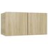  Set de dulapuri TV, 4 piese, stejar sonoma, lemn prelucrat