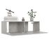 Dulapuri TV, 4 buc, gri beton, 100x30x30 cm, lemn prelucrat