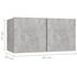  Set de dulapuri TV, 7 piese, gri beton, lemn prelucrat