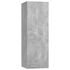 Set de dulapuri TV, 4 piese, gri beton, lemn prelucrat