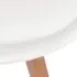  Scaune de bucătărie, 4 buc., alb, plastic