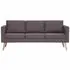  Set de canapele, 2 piese, gri taupe, material textil