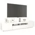  Comodă TV cu lumini LED, alb, 200x35x40cm