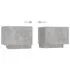  Comodă TV cu lumini LED, gri beton, 200x35x40 cm