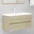  Dulap cu chiuvetă încorporată, stejar sonoma, PAL