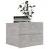  Noptieră, gri beton, 40x30x30 cm, lemn prelucrat