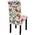   Scaune de bucătărie, 6 buc., multicolor, material textil