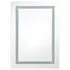  Dulap de baie cu oglindă și LED, gri beton, 50x13x70 cm