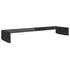  Stand TV/Suport monitor din sticlă, 100x30x13 cm, negru