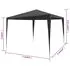  Cort de petrecere, antracit, 3 x 3 m, PE