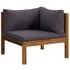  Set mobilier grădină cu perne, 7 piese, lemn masiv de acacia