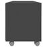  Dulap TV cu rotile, negru, 90x35x35, lemn prelucrat