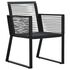  Set mobilier de exterior, 7 piese, negru, ratan PVC