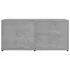  Dulap TV, gri beton, 80x34x36 cm, lemn prelucrat