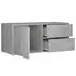  Dulap TV, gri beton, 80x34x36 cm, lemn prelucrat