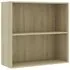  Bibliotecă, stejar sonoma, 80x30x76,5 cm, lemn prelucrat
