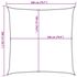  Pânză parasolar, bej, 2 x 2 m, HDPE, pătrat