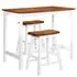  Set mobilier tip bar, masă și scaune, 3 piese, lemn masiv